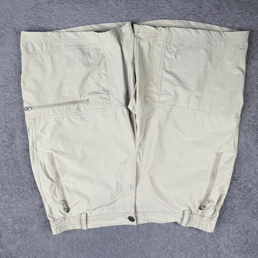 MIER Flex Waist Stretch Nylon Cargo Shorts. Brown Men's Size 38*